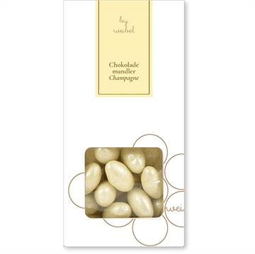 Champagne sjokolademandler i eske
